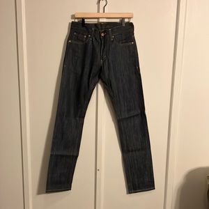Levi’s 511 Slim Tapered Slubby Selvedge Denim. W30 L34